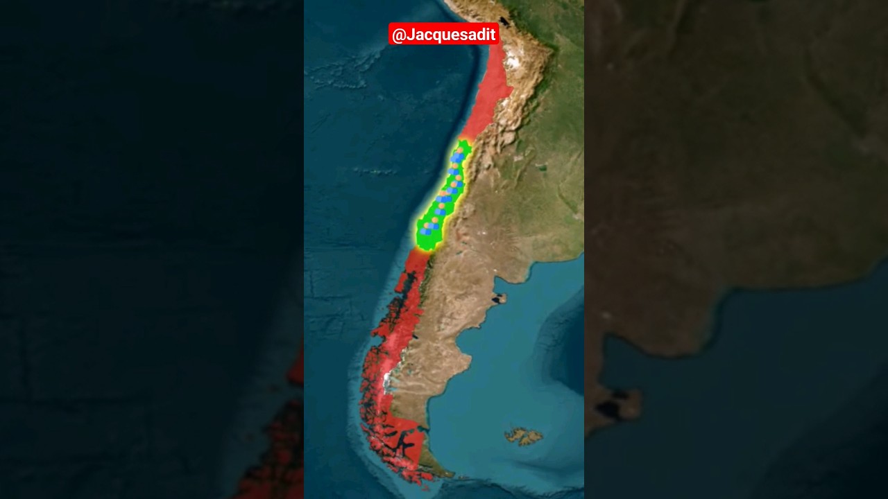 Pourquoi TOUT LE MONDE vit au milieu du CHILI ? #chili #g&eacute;ographie