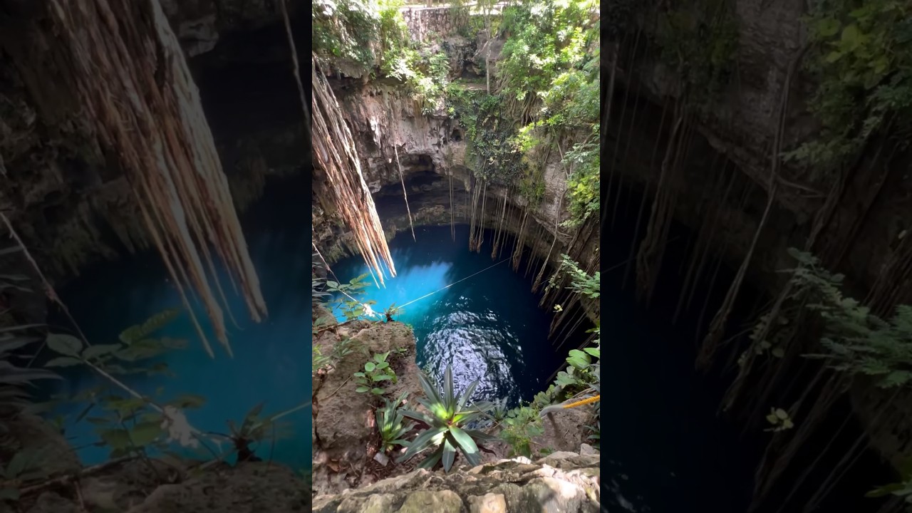 Secret Oxman Cenote | Yucatan Valladolid | Hacienda Cenote Oxm&aacute;n #travel #shorts #cenote