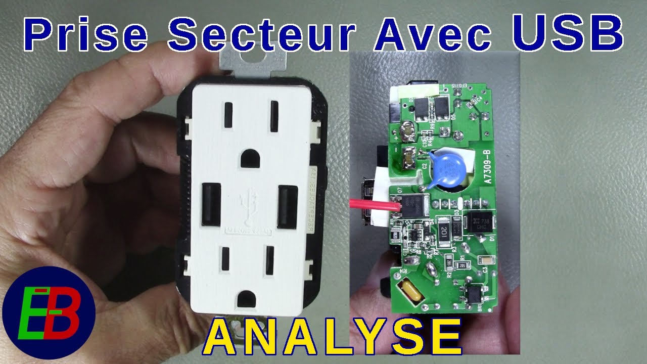 EB_#688 Analyse - Prise Secteur 120V 15A avec USB intégré