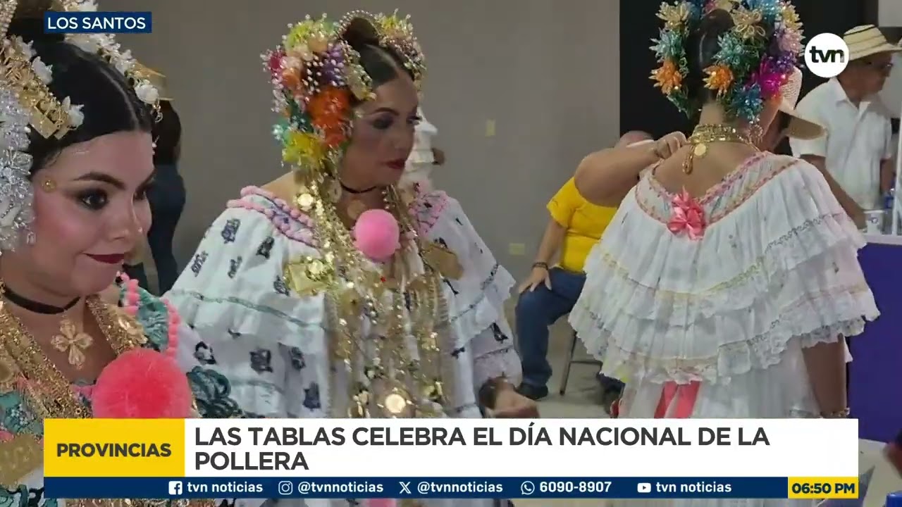 Las Tablas celebra el Festival Nacional de la Pollera