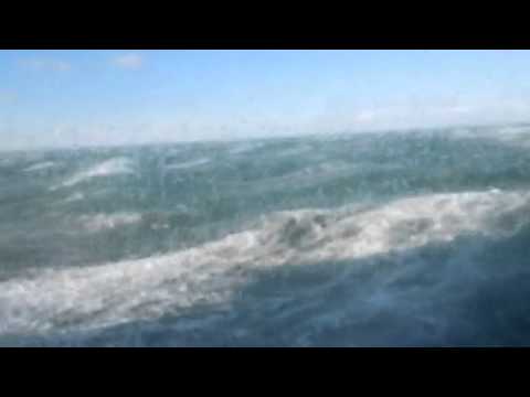 Dans la barge - travers&eacute;e d&eacute;troit de Magellan Bahia Azul Tierra de Fuego &agrave; Punta Delgada continent