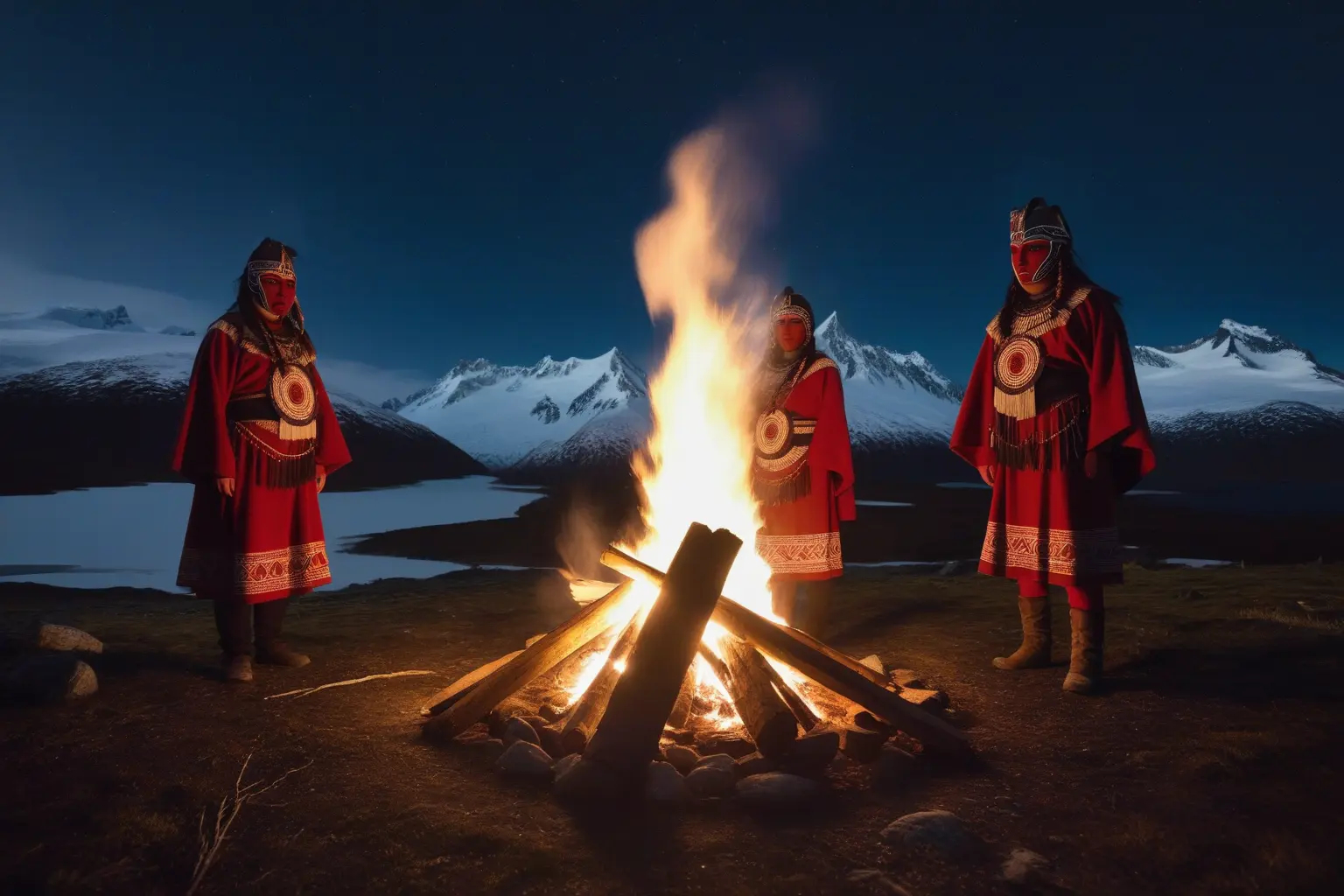 Les selknam et leurs mysterieux rituels