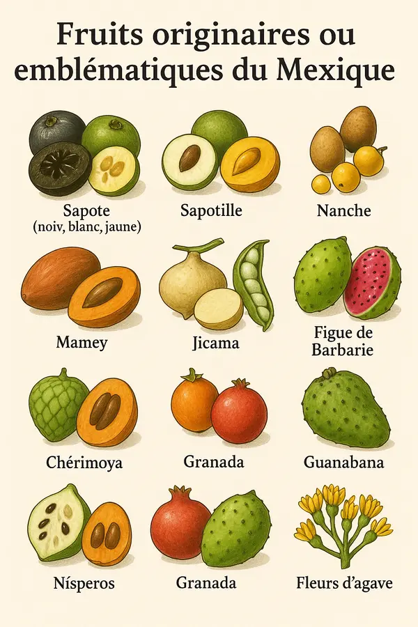 Fruits originaires du mexique