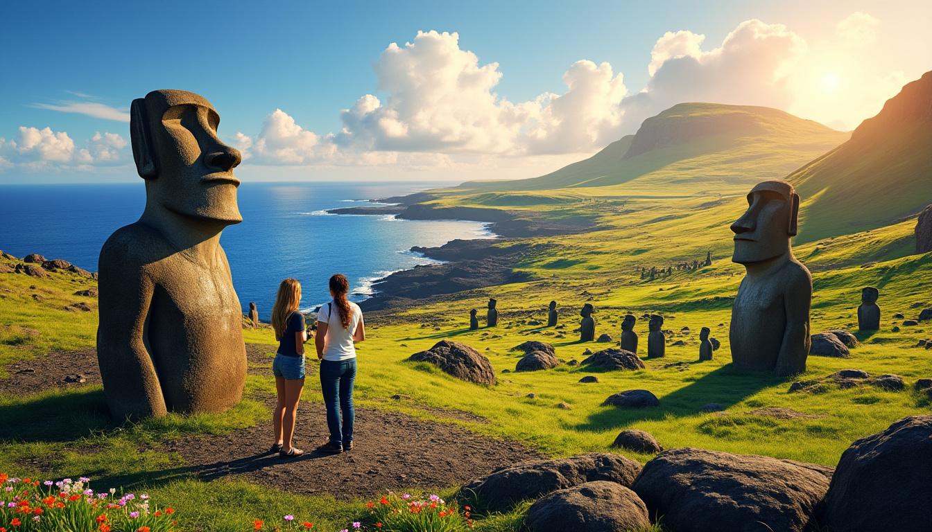 découvrez l'île de pâques, un véritable trésor mystérieux du pacifique. explorez ses célèbres moai, émerveillez-vous devant les paysages à couper le souffle et plongez dans la culture fascinante des rapa nui. que voir, que faire ? notre guide vous dévoile les incontournables et les secrets de cette destination unique.