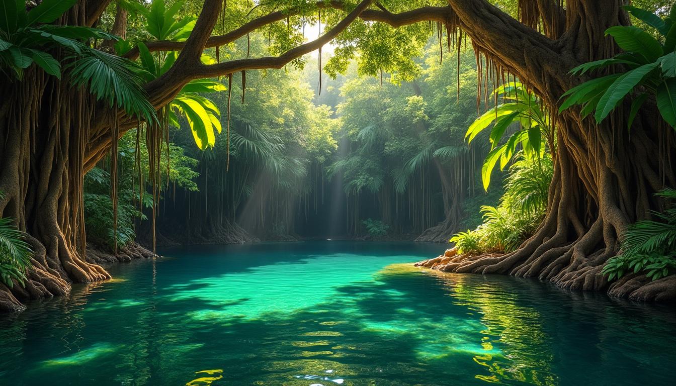 Cenote Verde Lucero : nature sauvage et eaux émeraude découvrez le cenote verde lucero, un joyau naturel où la nature sauvage rencontre des eaux d'un vert émeraude éclatant, parfait pour les amoureux d'aventure et de paysages authentiques.