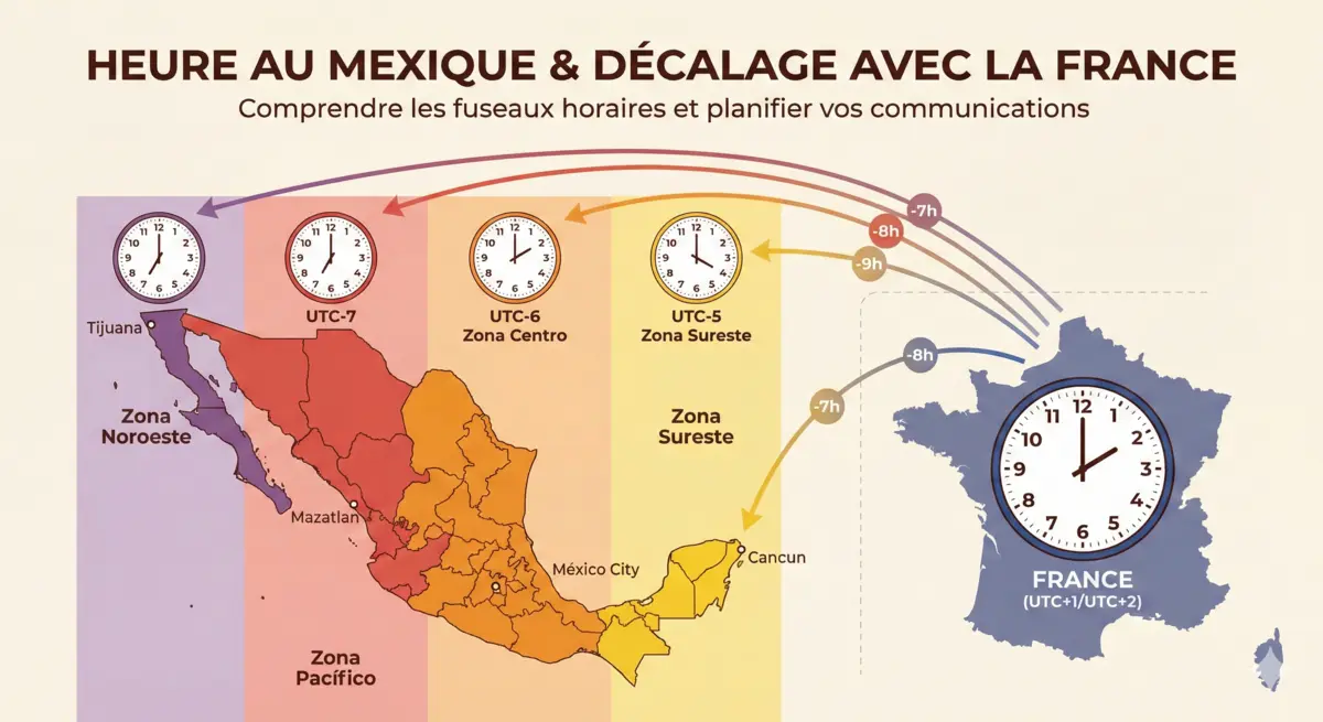 Heure Mexique France